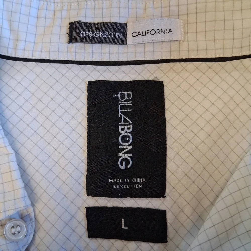 Billabong Casual Button Up Long sleeve Shirt Men's‎ Large EUC